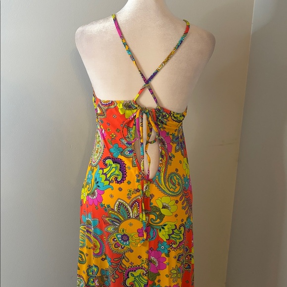 [Trina Turk] Multicolor Floral Maxi Dress - Size Medium - Picture 5 of 6